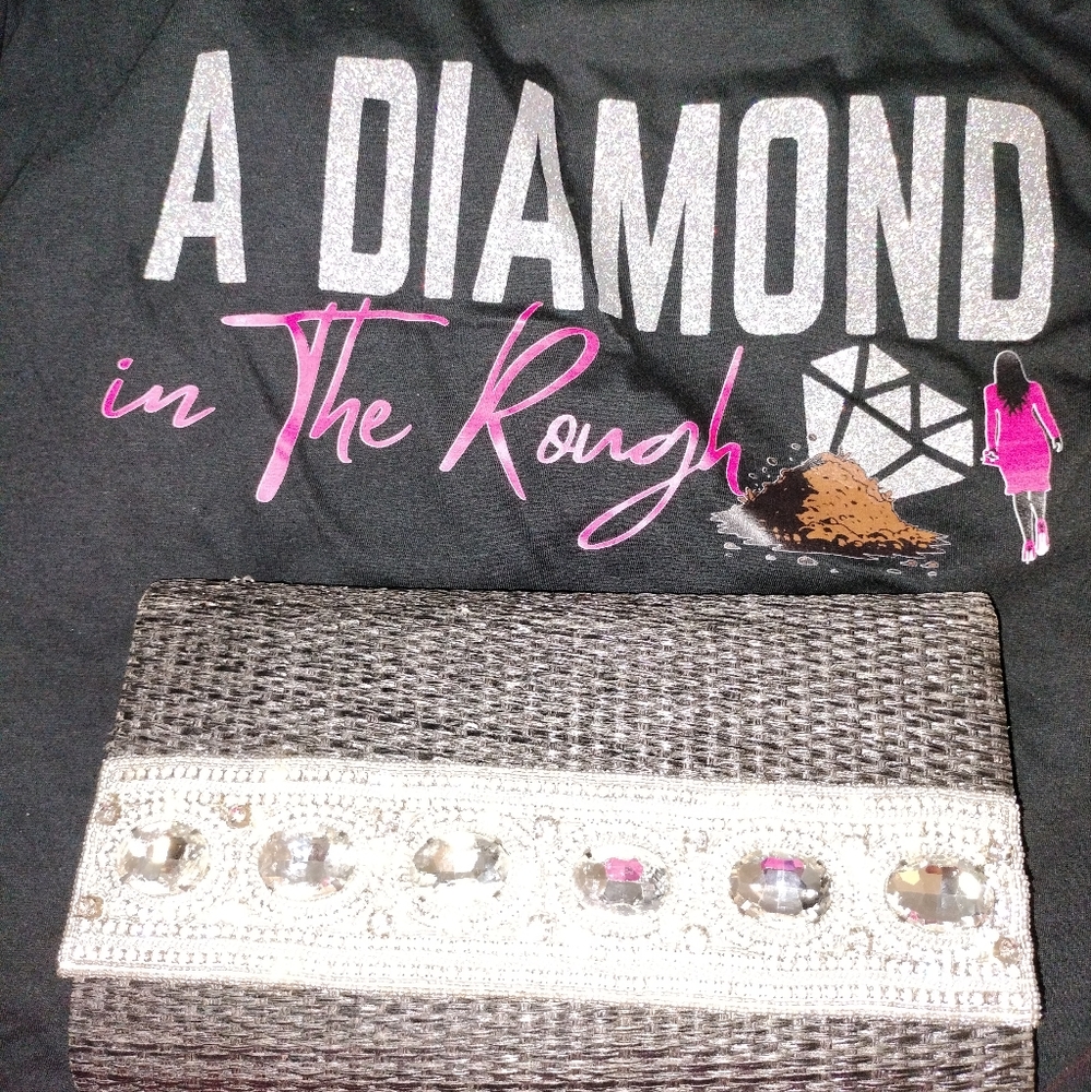 Pre-loved David Jeffery beaded and jeweled Shoulder/Clutch bag
